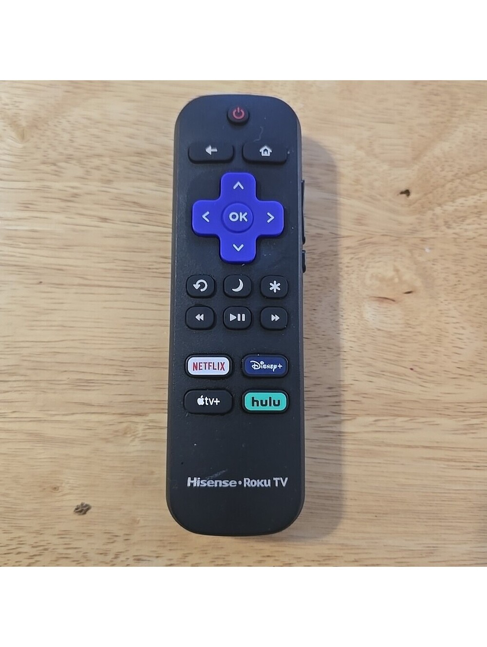 Original Hisense RC-ALIR HU-RCRUS-23 Roku TV Remote Netflix,Disney,Apple TV,Hulu